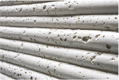MCM Flexible Stone Panel – 3D Convex Ribbed Surface