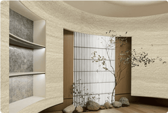 MCM Flexible Stone Panel – Lavender Beige Rough Granite