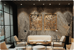 MCM Flexible Stone Panel – Ink-Gold Slate