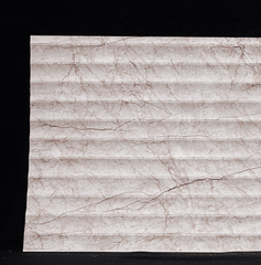 MCM Flexible Stone Panel – Crimson Blossom Marble 3D Fluted