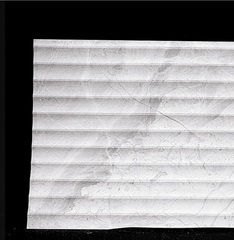 MCM Flexible Stone Panel – Shangri-La White 3D Fluted Marble