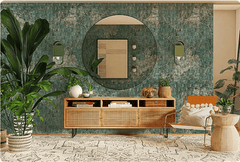 MCM Flexible Stone Panel – Mosaic Emerald Patina