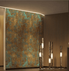 MCM Flexible Stone Panel – Oxidized Copper Patina
