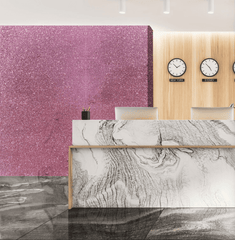 Gilded Metallic Wall Panel – Blush Pink Glitter Finish