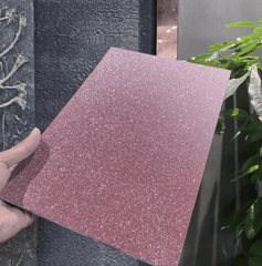 Gilded Metallic Wall Panel – Blush Pink Glitter Finish