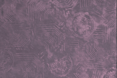 MCM Gilded Wall Panel – Circuit-Embossed Metallic Violet