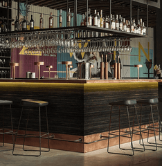 MCM Gilded Wall Panel – Fluted Bronze Stripe