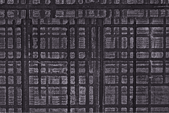 MCM Gilded Wall Panel – Crosshatch Grid Metallic Charcoal