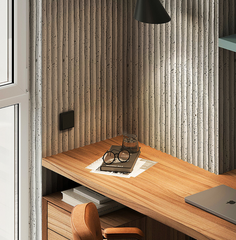 MCM Flexible Stone Panel – 3D Convex Ribbed Surface