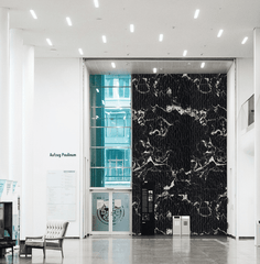 MCM Flexible Stone Panel – Midnight Rose Chiseled Marble