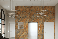 MCM Flexible Stone Panel – Dynamic Flowing Rust