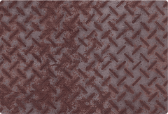 MCM Flexible Stone Panel – Rusted Diamond Plate