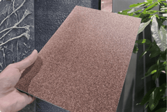 Gilded Metallic Wall Panel – Rose Gold Glitter Finish