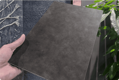 MCM Gilded Wall Panel – Swirled Charcoal Suede