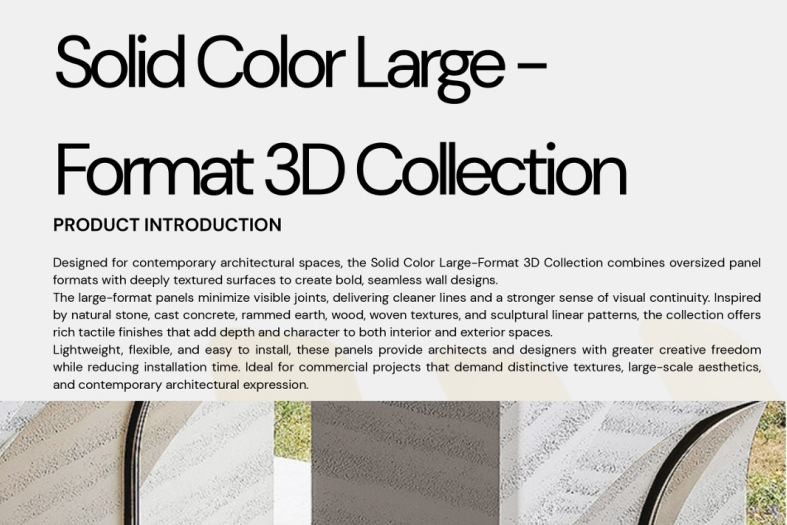 Large Format Panel Collection