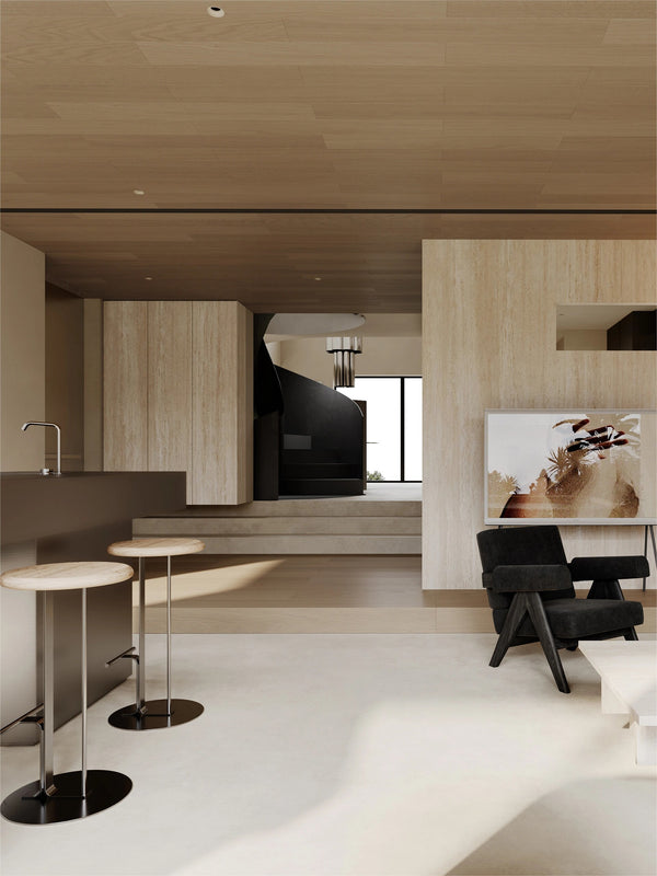 Private Residence | Travertine Flexible Panels