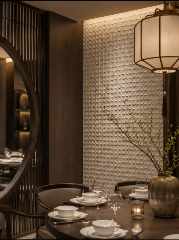  Teahouse & Restaurant | Mosaic Travertine Flexible Panels